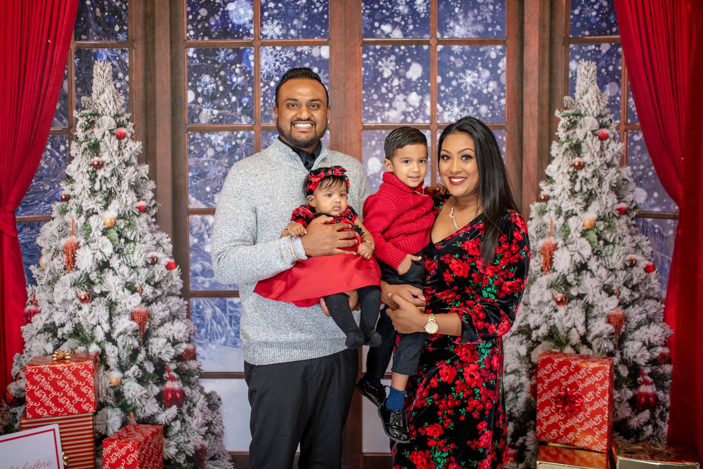 Kate Fenêtre Noël Hiver Neige Toile de fond conçue par Chain Photographie - Kate Backdrop FR