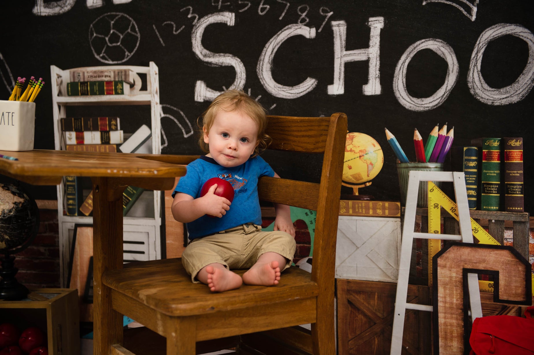 Kate Retour à l'école ABC Tableau noir Toile de fond conçue par emetselch - Kate Backdrop FR