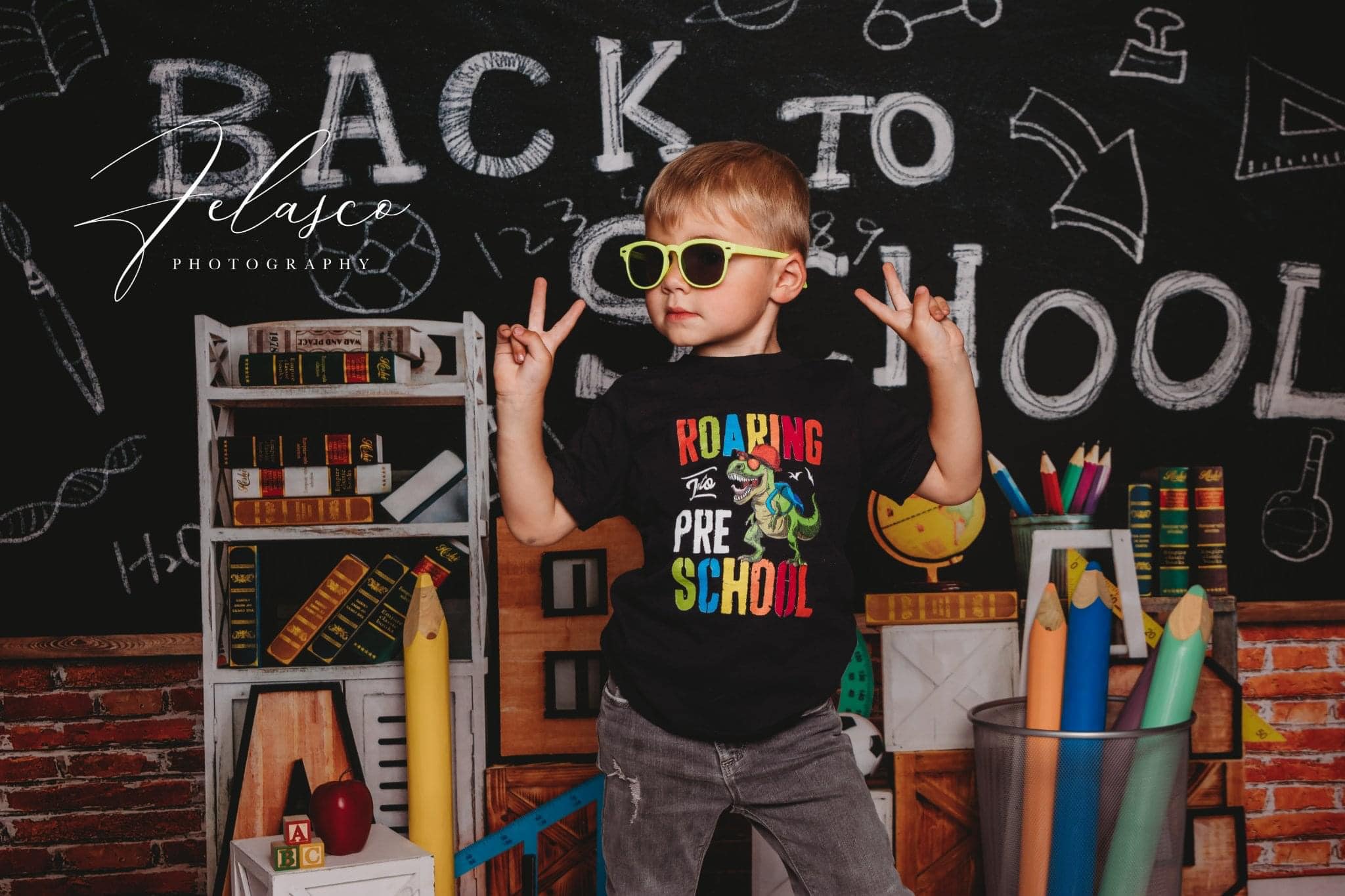 Kate Retour à l'école ABC Tableau noir Toile de fond conçue par emetselch - Kate Backdrop FR
