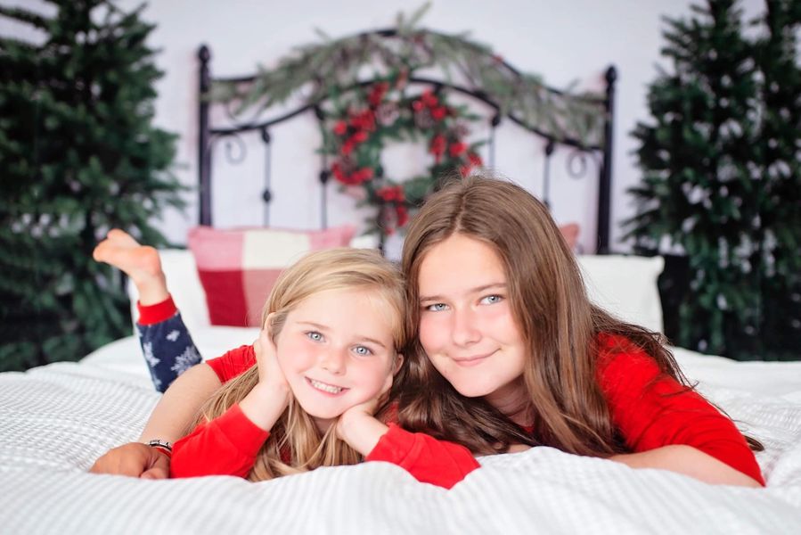 Kate Tête de lit Noël Arbre Vert Toile de fond conçue par emetselch - Kate Backdrop FR