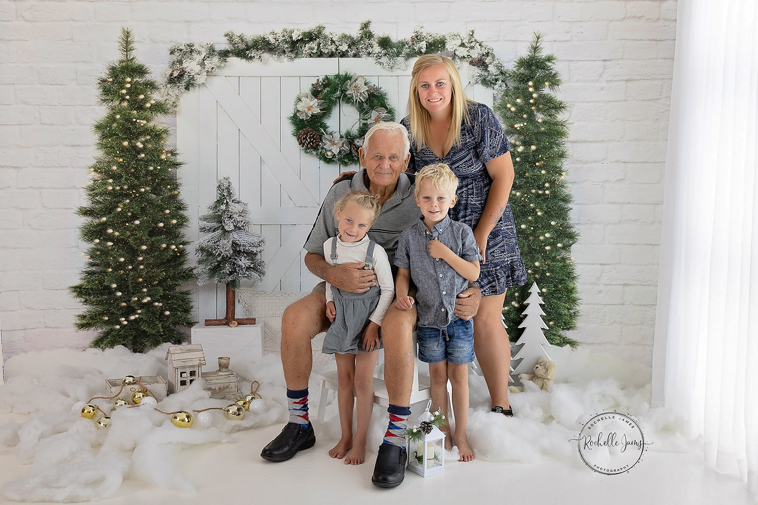 Kate Porte Grange Arbre de Noël Toile de fond conçue par Emetselch - Kate Backdrop FR