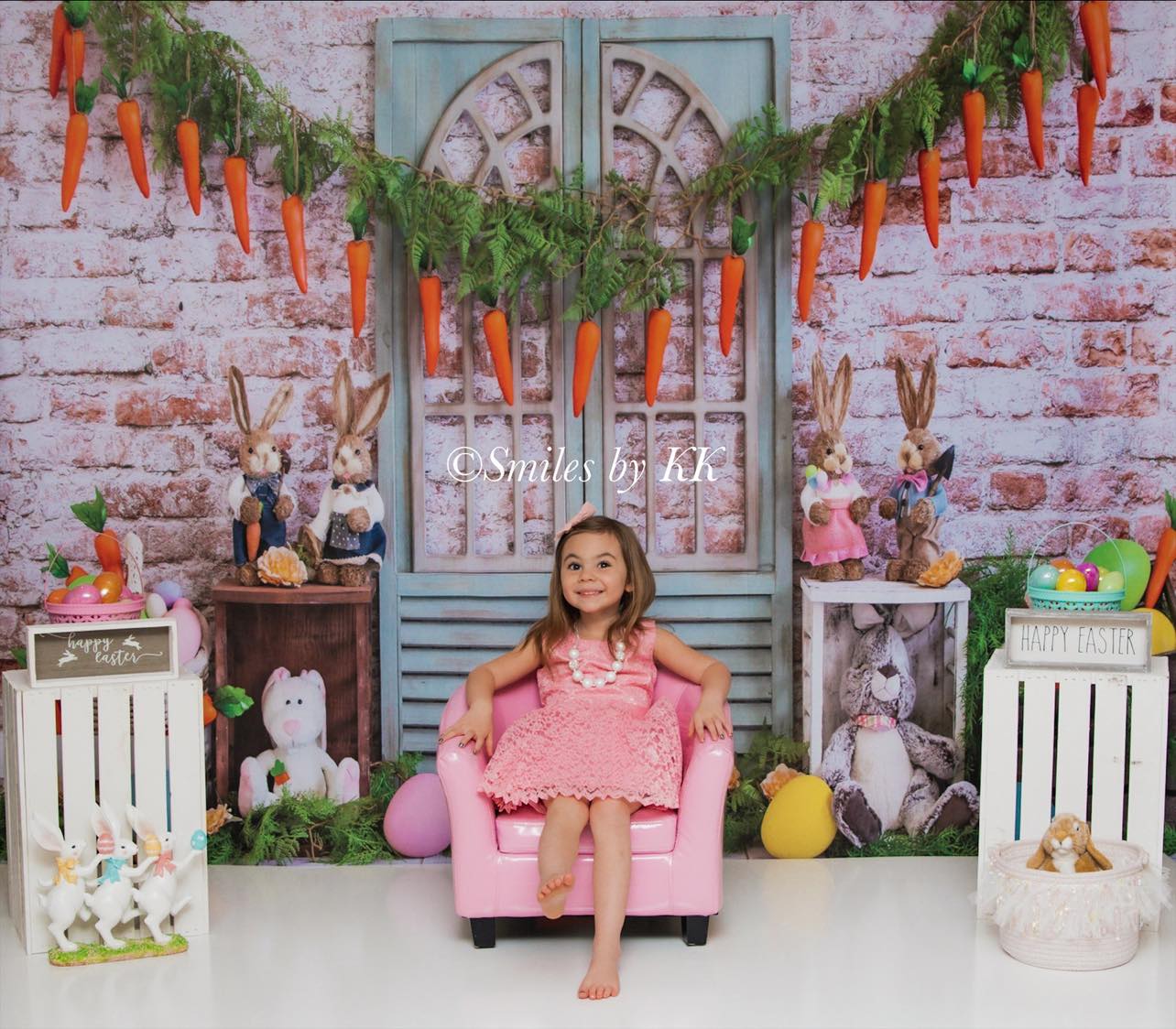 Kate Carottes Lapin Pâques Œufs Toile de fond conçue par Emetselch - Kate Backdrop FR