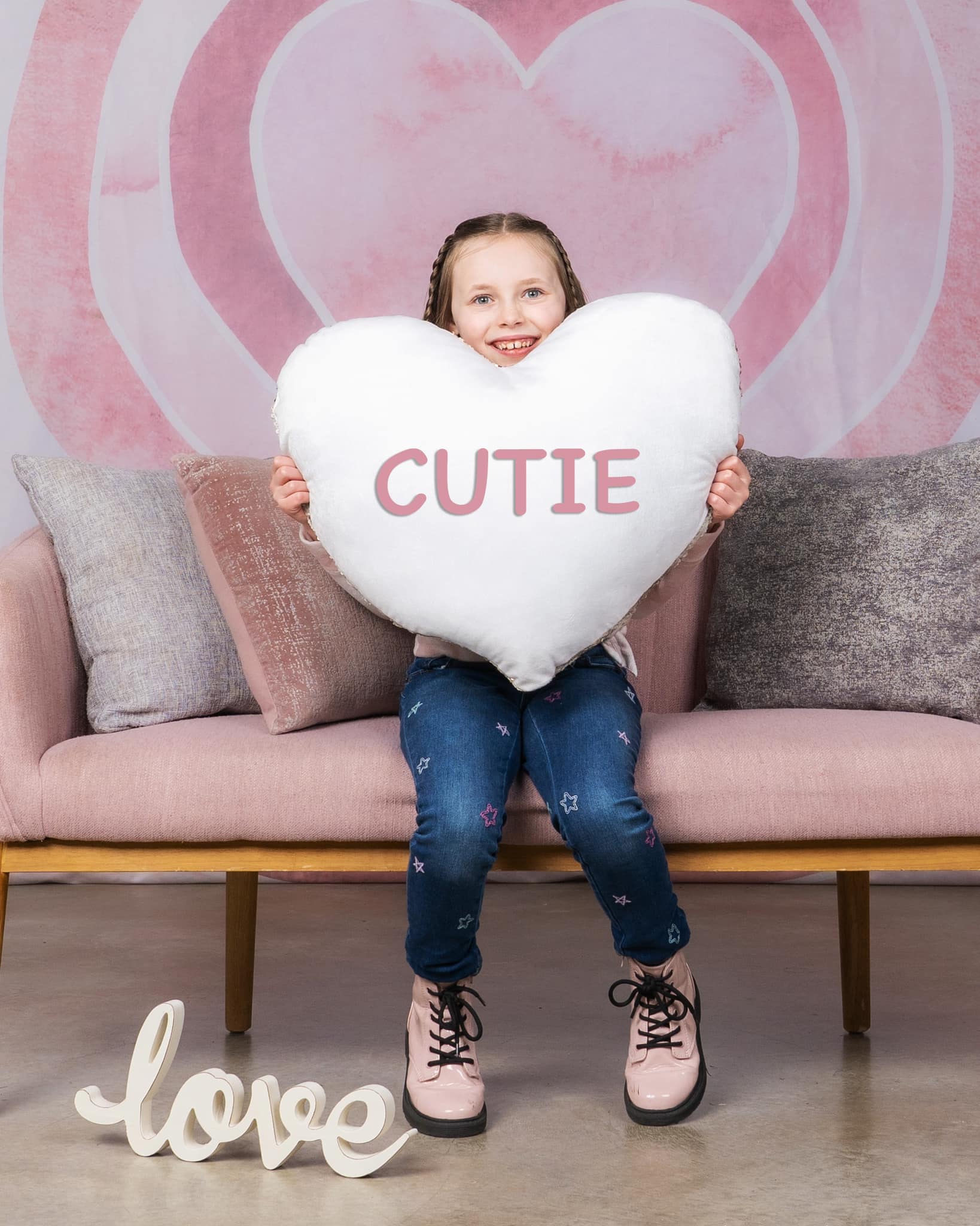 Kate Motif de coeur de toile de fond aquarelle de la Saint-Valentin conçu par Mandy Ringe Photographie
