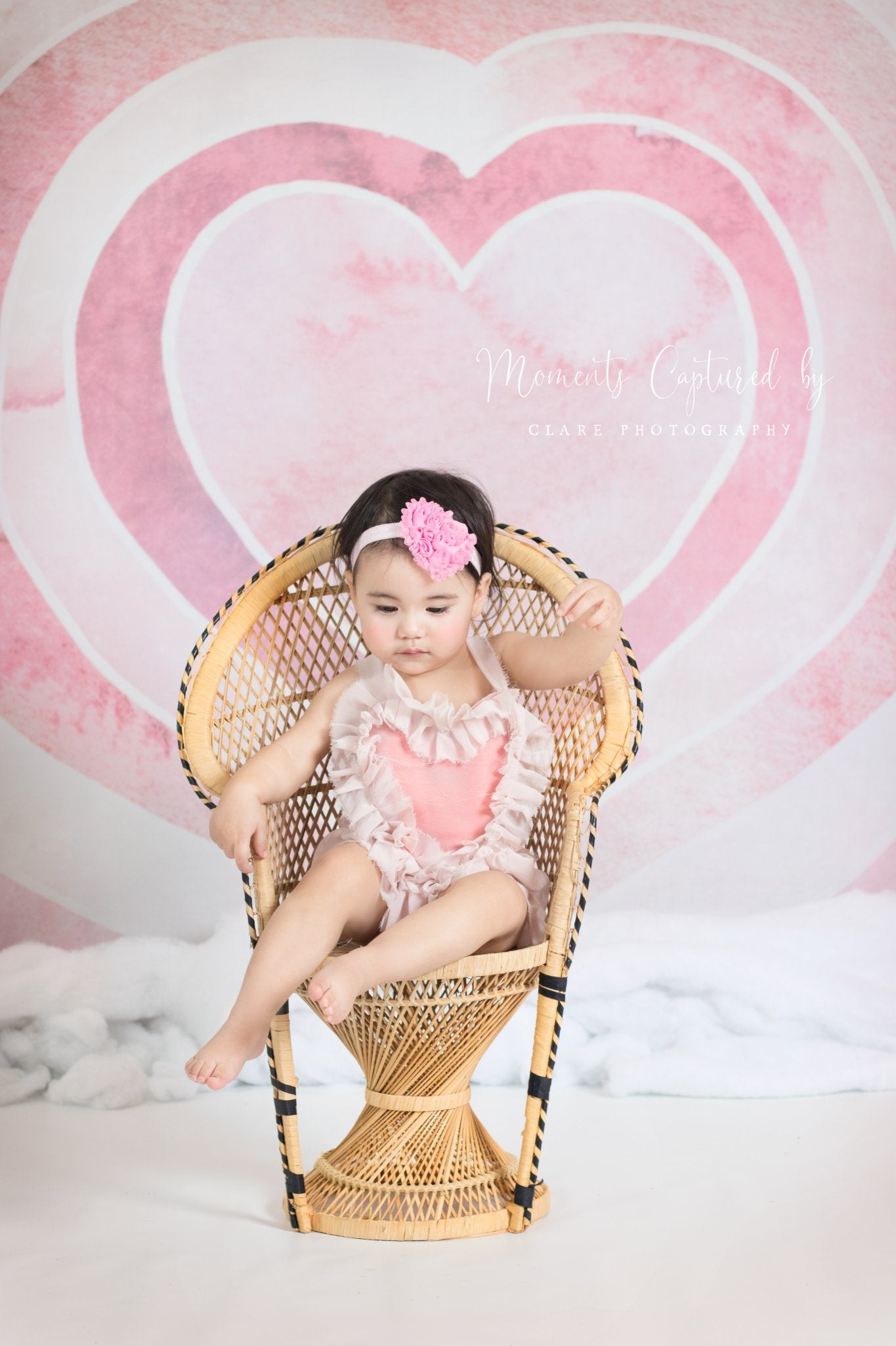 Kate Coeur Aquarelle Saint-Valentin Toile de fond conçu par Mandy Ringe - Kate Backdrop FR