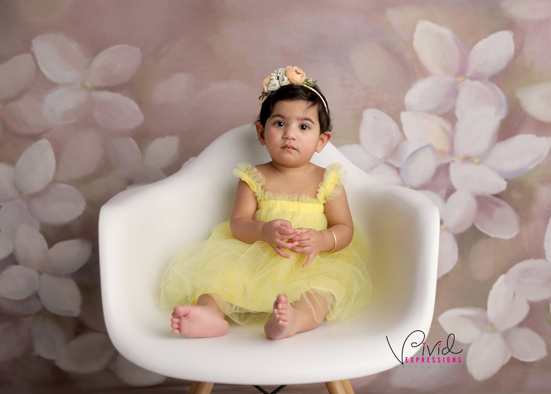 Kate Toile de fond d'art floral peinte à la main conçue par GQ - Kate Backdrop FR