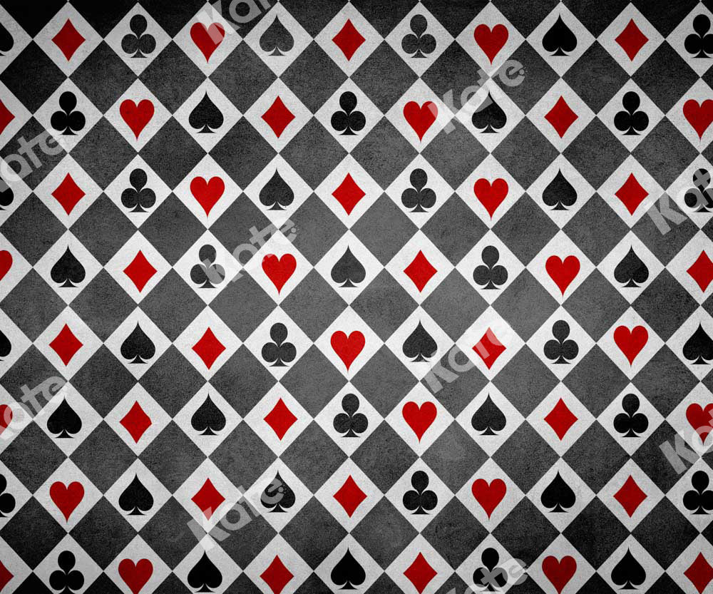 Kate Toile de fond de jeu de poker magique conçue par Kate Image - Kate Backdrop FR