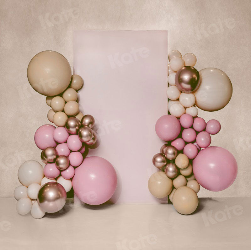 Kate Anniversaire Ballons Rose Toile de fond conçue par Uta Mueller Photographie - Kate Backdrop FR