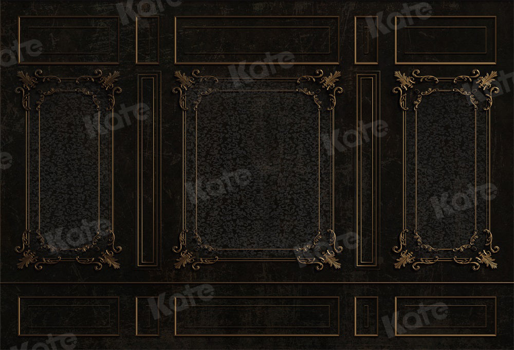 Kate Or Noir Mur Rétro Vintage Toile de fond pour la photographie - Kate Backdrop FR