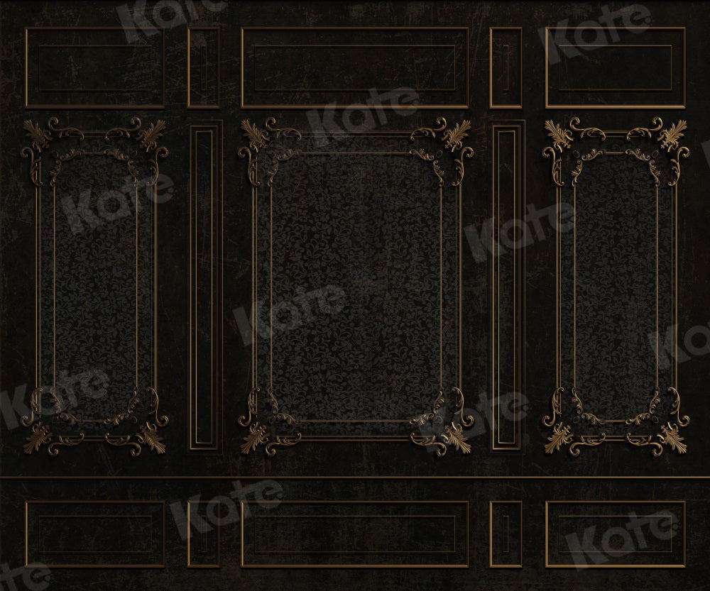 Kate Or Noir Mur Rétro Vintage Toile de fond pour la photographie - Kate Backdrop FR