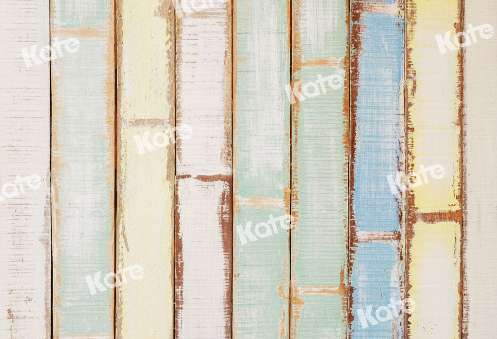 Kate Toile de fond abstraite en bois coloré conçue par Kate Image