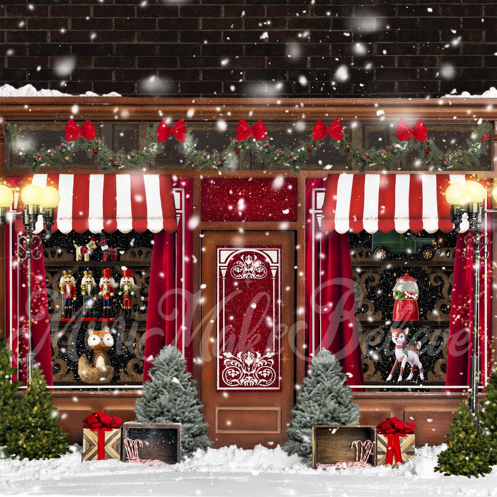Kate Bonbons Hiver Noël Vacances Toile de fond Conçu par Mini MakeBelieve - Kate Backdrop FR