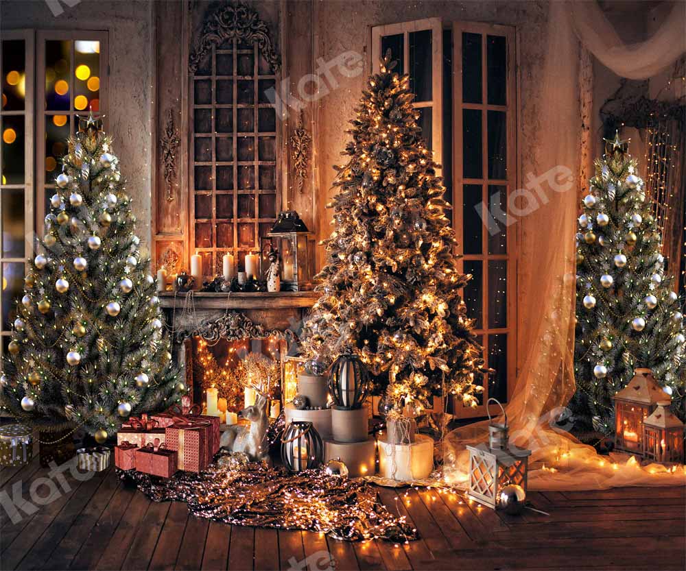 Kate Chambre chaude Arbres de Noël Toile de fond conçue par Chain Photographie