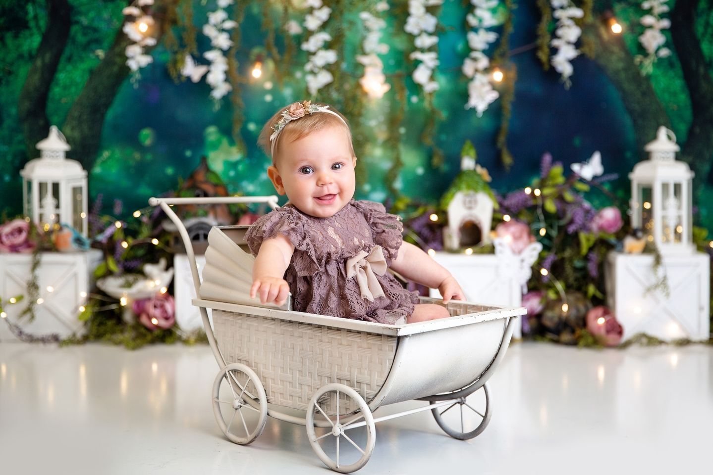 Kate Toile de fond de jardin féerique conçue par Megan Leigh - Kate Backdrop FR