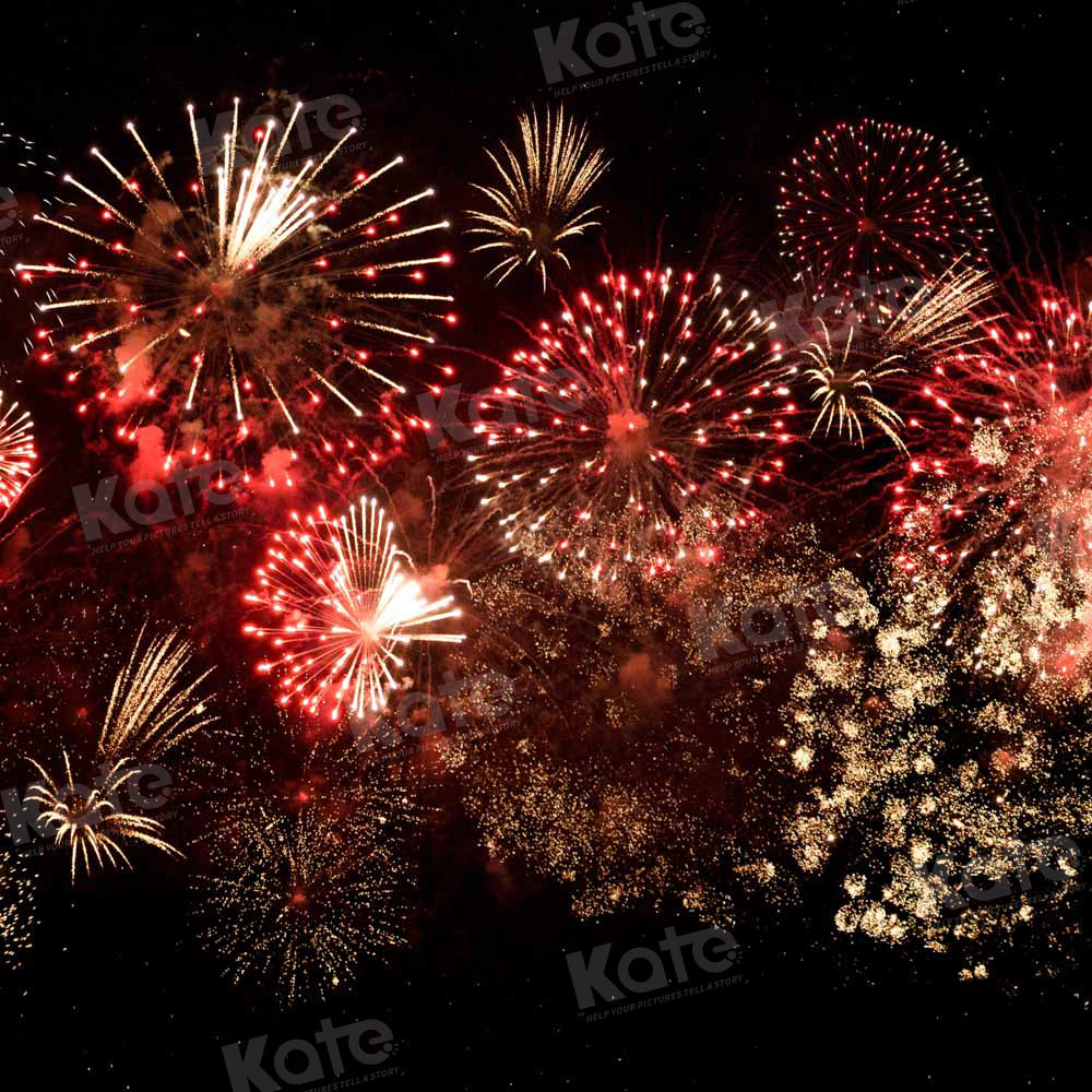 Kate Célébration Feux d'artifice Bonne année Toile de fond conçue par Chain Photographie