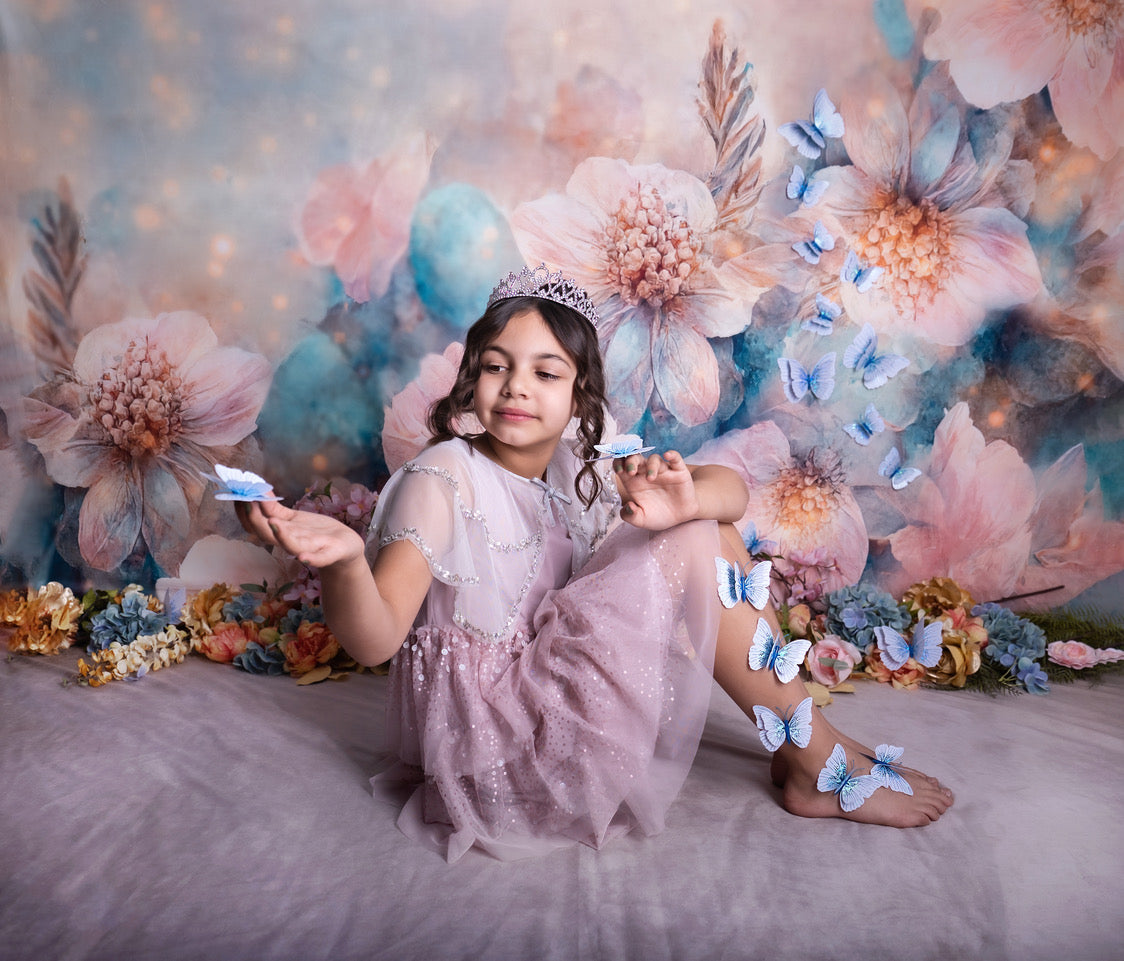 Kate Fleurs épanouies Beaux-arts Printemps Toile de fond pour la photographie - Kate Backdrop FR