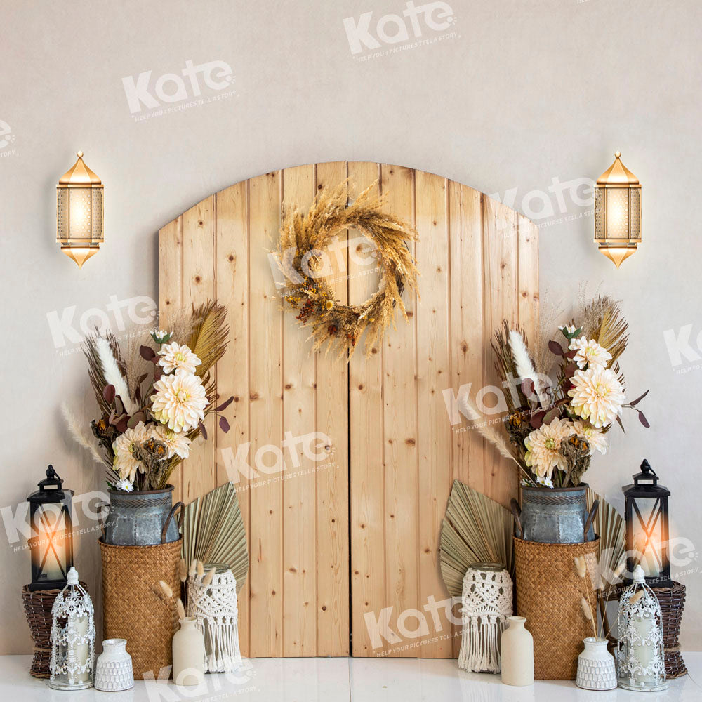 Kate Porte Beige Boho Chambre Toile de fond conçu par Emetselch - Kate Backdrop FR