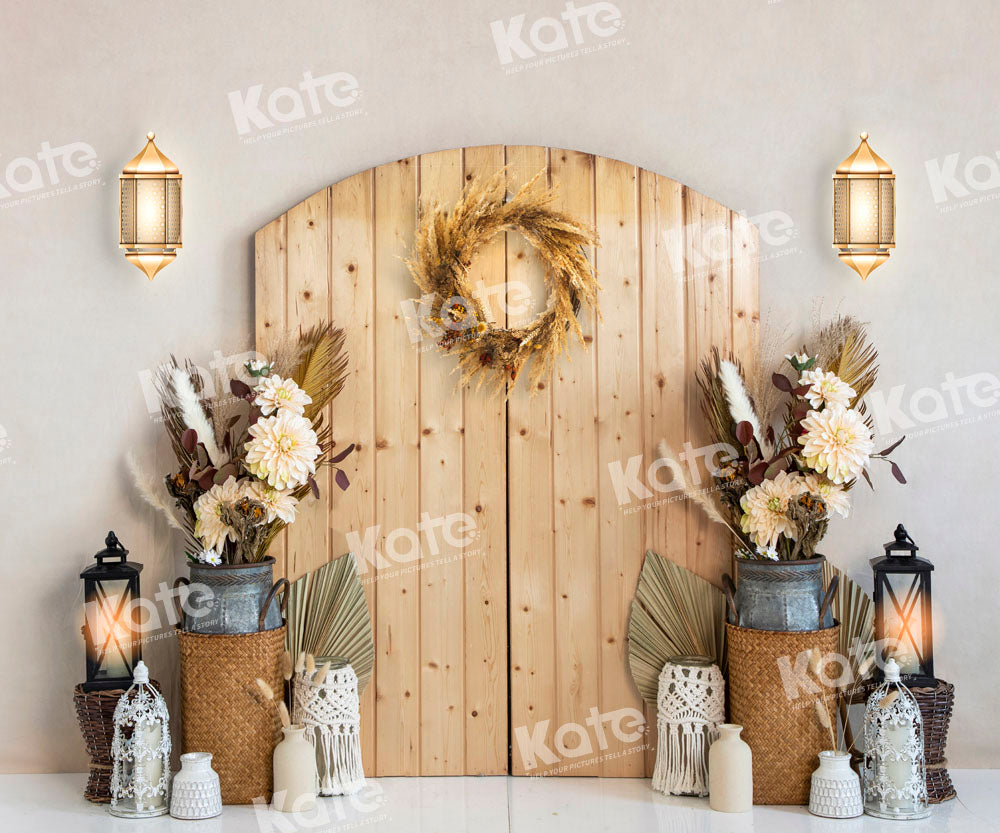 Kate Porte Beige Boho Chambre Toile de fond conçu par Emetselch - Kate Backdrop FR