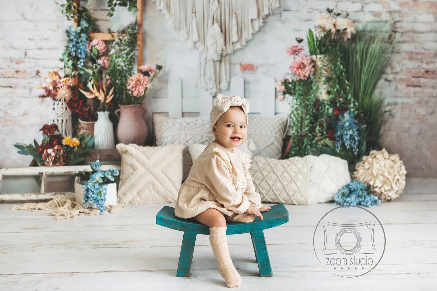 Kate Fleurs Boho Printemps Fête des mères Toile de fond conçue par Emetselch - Kate Backdrop FR