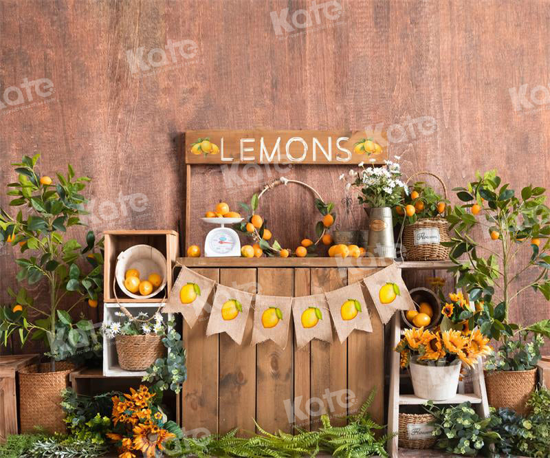 Kate Toile de fond fraîche citron printemps/été pour la photographie - Kate Backdrop FR
