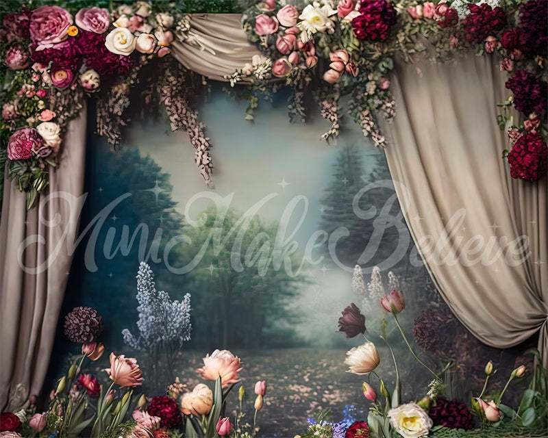 Kate Toile de fond vintage florale fine art picturale Conçu par Mini MakeBelieve - Kate Backdrop FR