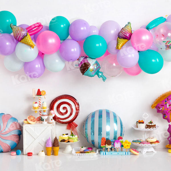 Kate Cake smash Ballons Anniversaire Toile de fond conçu par Emetselch - Kate Backdrop FR