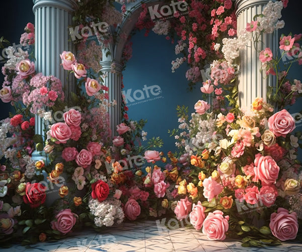 Kate Mariage Fleurs Onirique Toile de fond Conçu par Chain Photographie - Kate Backdrop FR