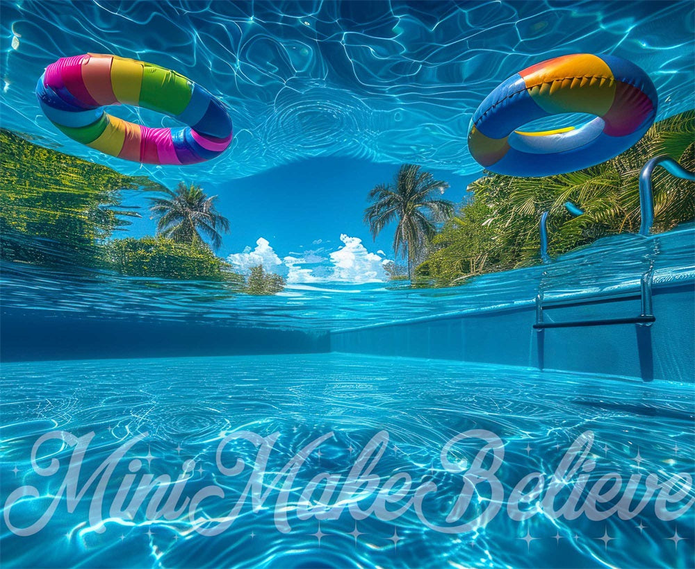 Kate Piscine Sous l'eau Bleu Toile de fond conçue par Mini MakeBelieve