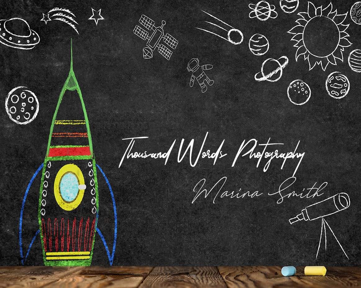 Katebackdrop£ºKate Back to School Space Backdrop for Photography Designed by Marina Smith