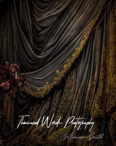 Katebackdrop拢潞Kate Dark Color Vintage Curtain Backdrop Designed by Marina Smith