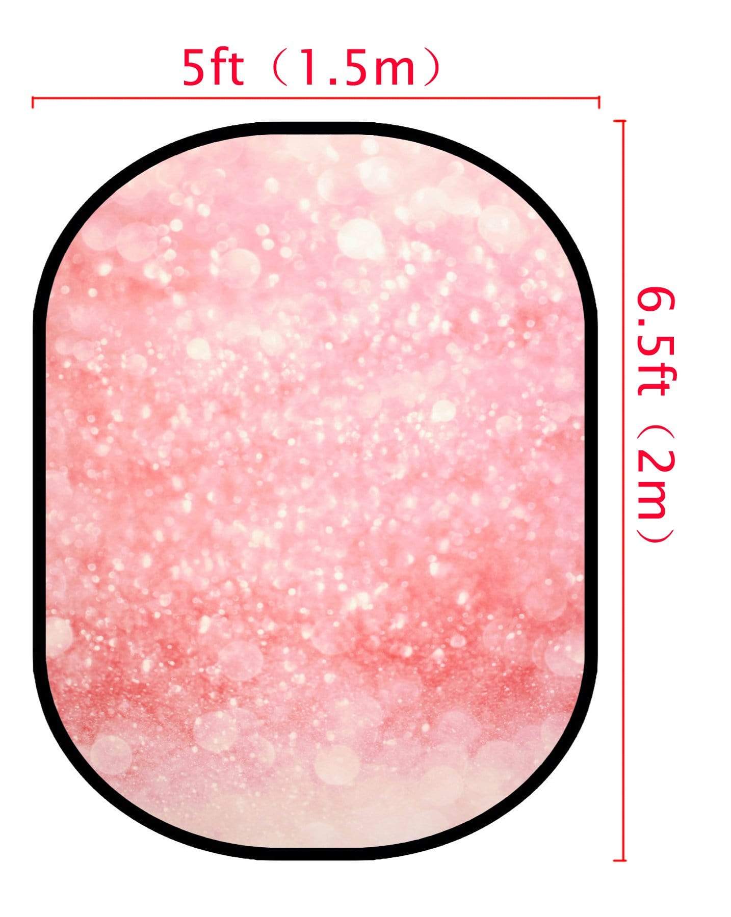 Katebackdrop£ºKate Pink Sequins Bokeh/ Blue Sequins Bokeh Collapsible Backdrop Photography 5X6.5ft(1.5x2m)