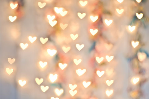 Kate Décors Bokeh Amour Jaune Saint-Valentin Toile de fond pour la photographie - Kate Backdrop FR