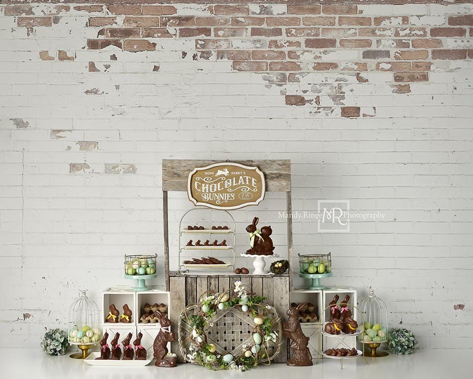 Kate Lapins en chocolat Pâques Oeufs Toile de fond conçue par Mandy Ringe Photography - Kate Backdrop FR