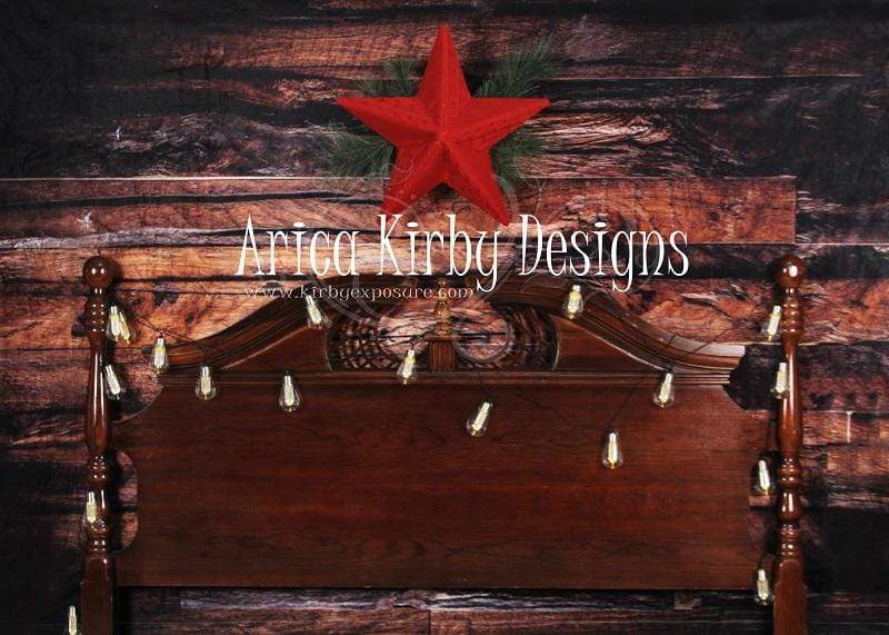 Katebackdrop£ºKate Christmas Wood Wall Headboard Backdrop designed by Arica Kirby
