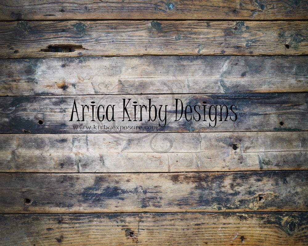 Kate Tapis de sol en caoutchouc Planche de Bois Brûlé conçu par Arica Kirby - Kate Backdrop FR