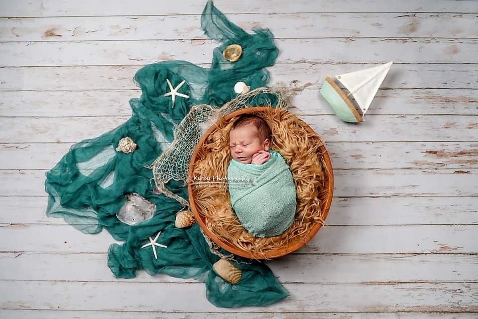 Kate Tapis de sol en caoutchouc blanc rustique conçu par Arica Kirby - Kate Backdrop FR