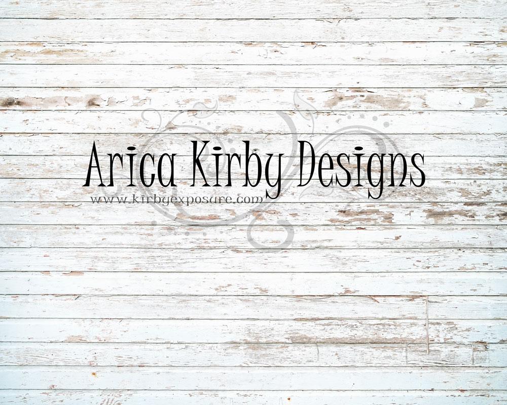 Kate Tapis de sol en caoutchouc blanc rustique conçu par Arica Kirby - Kate Backdrop FR