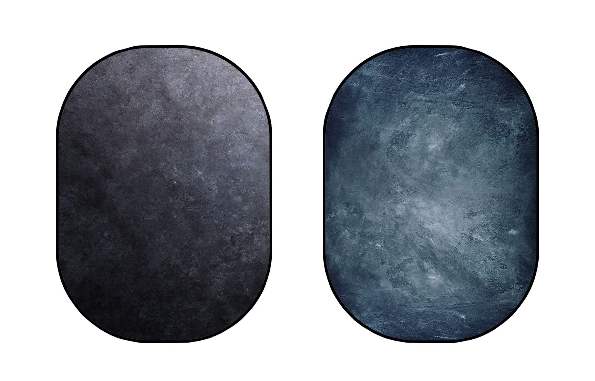 Kate Double-face Abstrait Gris foncé/Gris-bleu Photographie Toile de fond Pliable 5x6.5pi(1.5x2m) - Kate Backdrop FR