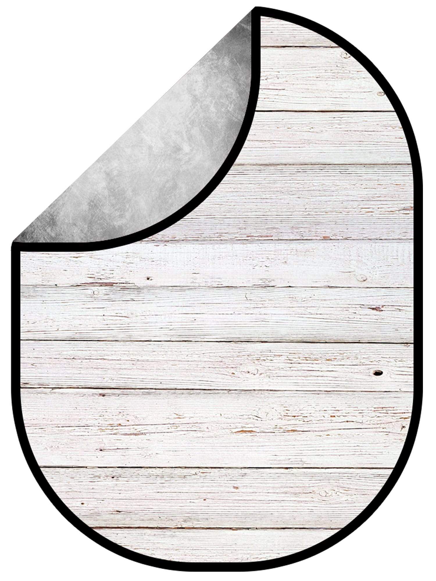 Katebackdrop£ºKate Retro Style White Wood/Grey Texture Collapsible Backdrop Photography 5X6.5ft(1.5x2m)