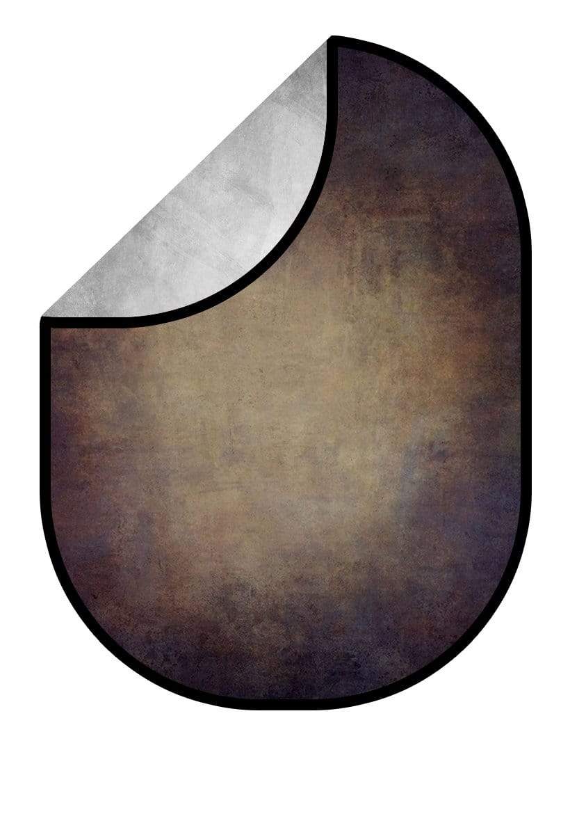 Katebackdrop£ºKate Dark Brown Abstract Texture/Silver Grey Texture Collapsible Backdrop Photography 5X6.5ft(1.5x2m)