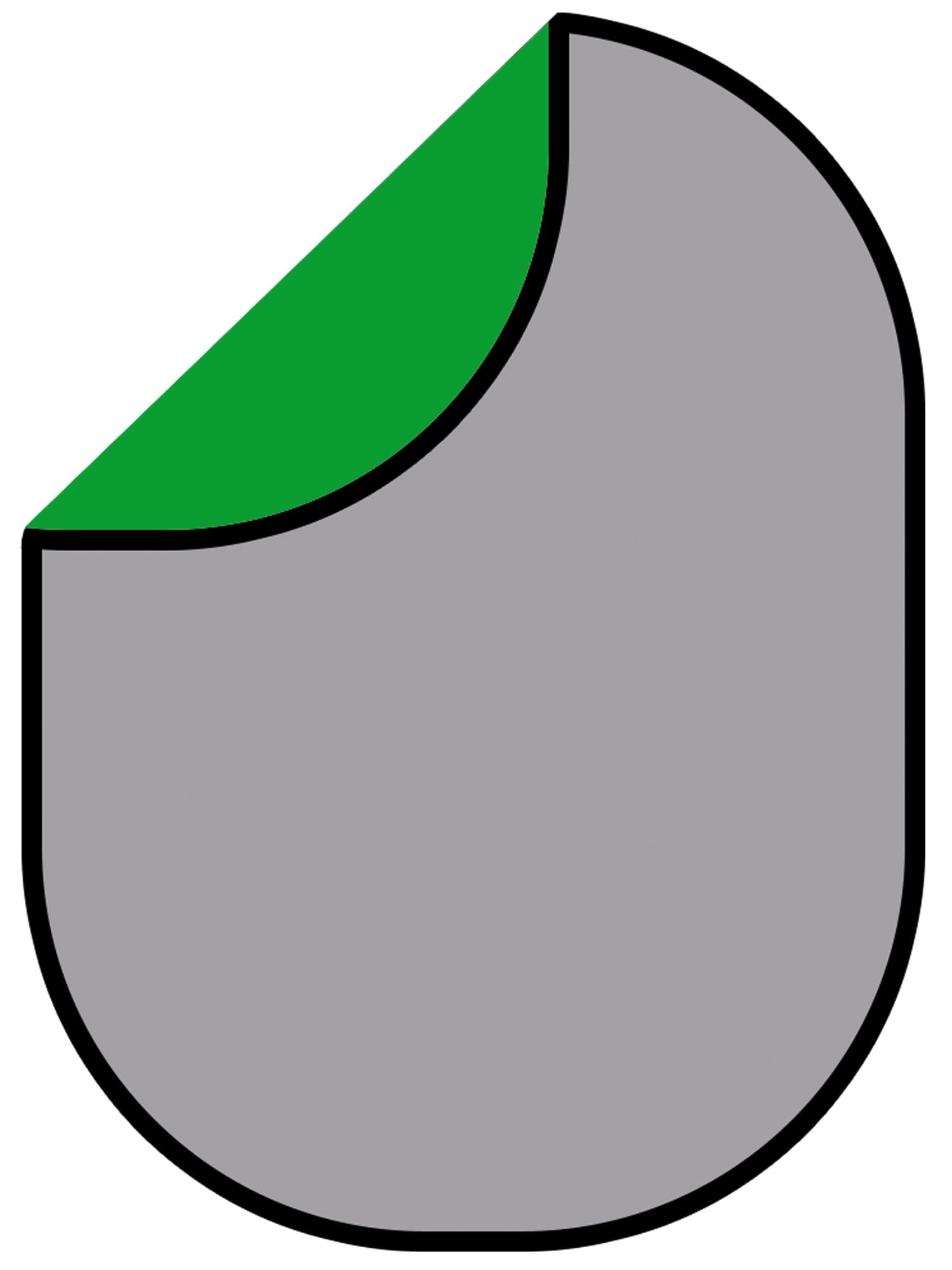 Katebackdrop£ºKate Solid Gray/Hunter Green Collapsible Backdrop Photography 5X6.5ft(1.5x2m)