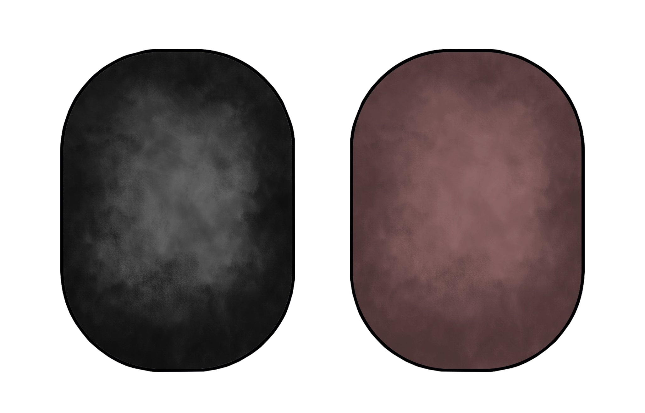Kate Double-face Abstrait Brun Chocolat foncé/Gris foncé Noir Photographie Toile de fond Pliable 5x6.5pi(1.5x2m) - Kate Backdrop FR