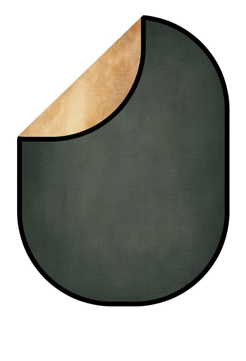 Katebackdrop£ºKate Abstract Yellow Brown/Abstract Dark Gray Collapsible Backdrop Photography 5X6.5ft(1.5x2m)