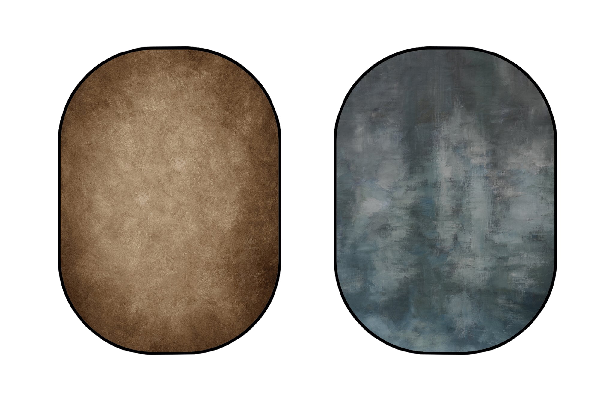 Kate Double-face Abstrait Marron/Gris-vert Photographie Toile de fond Pliable 5x6.5pi(1.5x2m) - Kate Backdrop FR