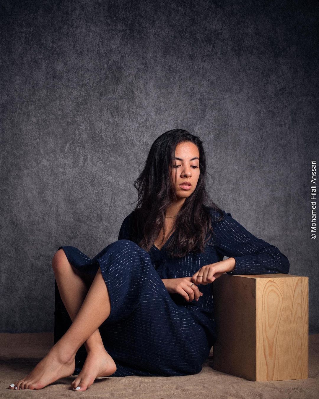 Kate Double-face Abstrait Gris/Imprimé gris Photographie Toile de fond Pliable 5x6.5pi(1.5x2m) - Kate Backdrop FR