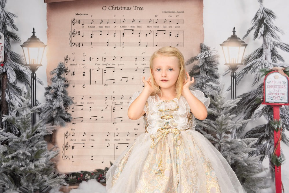 Kate Livre de chansons Noël Toile de fond conçue par Uta Mueller Photographie - Kate Backdrop FR