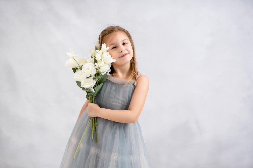 Kate Texture Abstrait Tons gris Beaux-arts Toile de fond conçue par Veronika Gant - Kate Backdrop FR