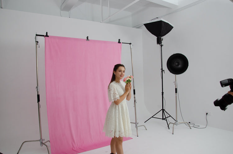 Kate Couleur unie Rose poudré Toile de fond Photographie de portrait - Kate Backdrop FR