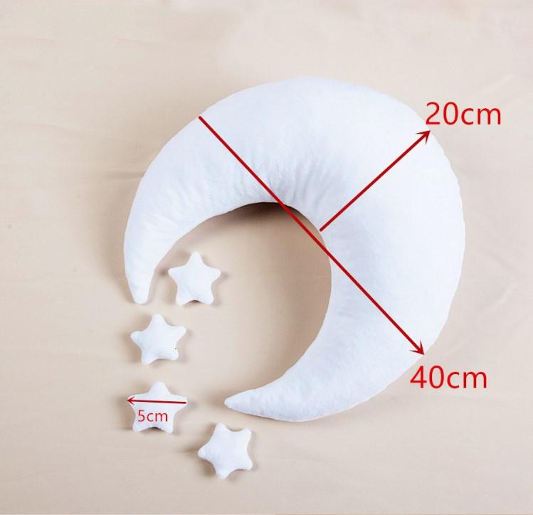 Studio Props Baby Star et Moon Pillow Accessoires photo pour nouveau-né - Kate Backdrop FR