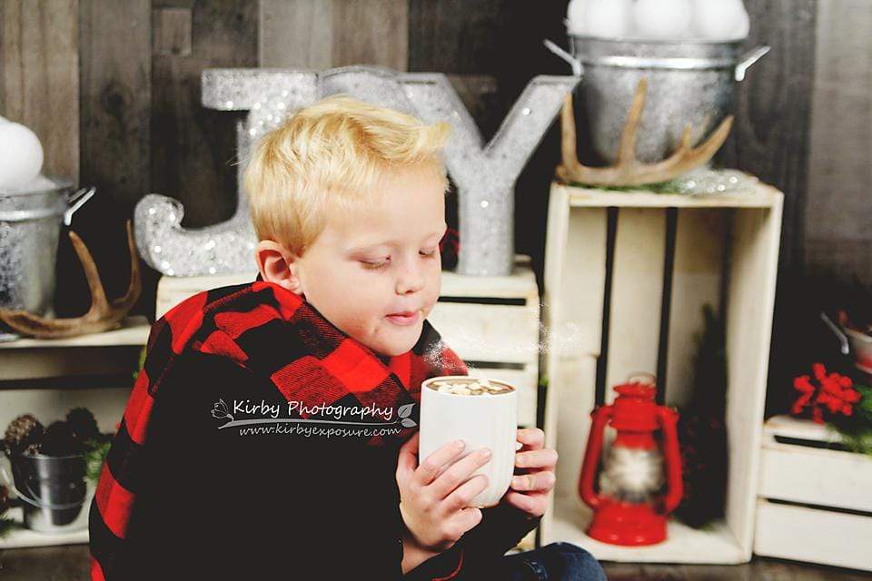 Katebackdrop£ºKate Dreaming of a Plaid Christmas Backdrop designed by Arica Kirby