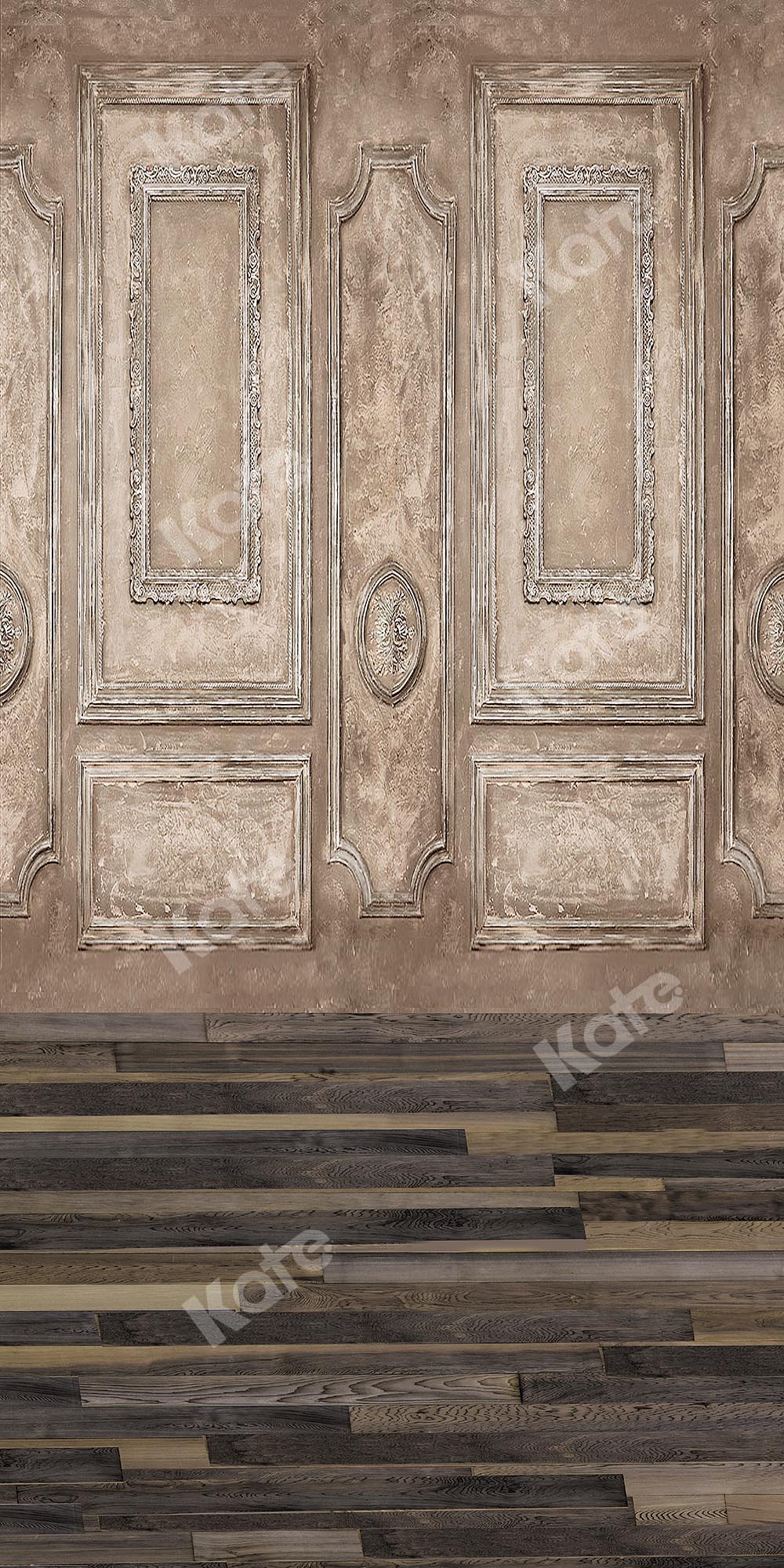 Kate Sweep Mur-à-Sol Mur Rétro Plancher Bois Toile de fond conçu par Chain Photographie - Kate Backdrop FR